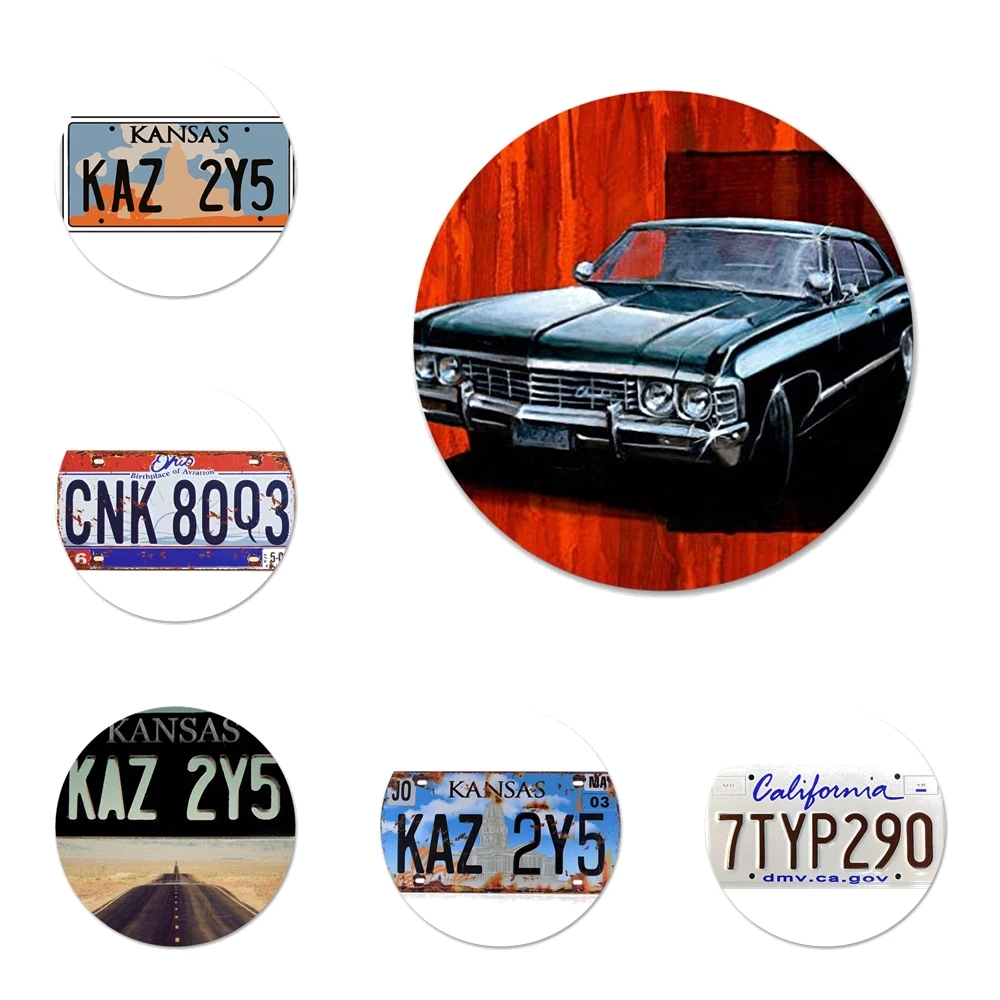 Сверхъестественный Магнитный Открыватель для бутылок для холодильника с номерным знаком Канзас Каз 2Y5