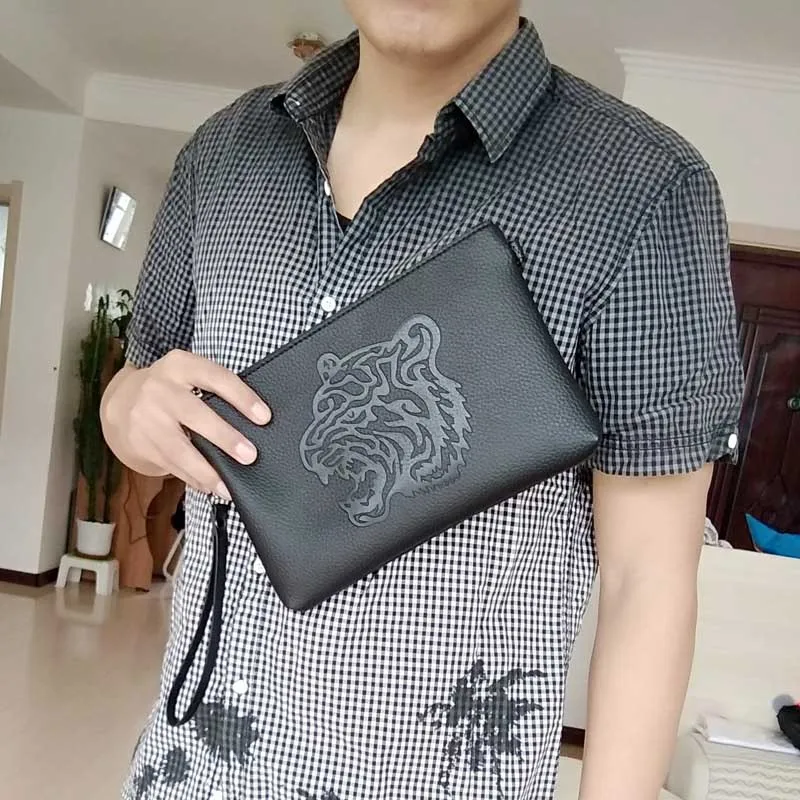 2019 винтажная мужская сумка-конверт клатч женская сумка через плечо кожаная