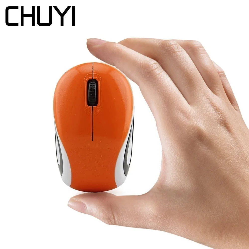 

CHUYI 2.4G Wireless Mouse Mini Computer Gaming Mause 1600 DPI Optical Ergonomic USB Kids Gift Portable Small Mice For PC Laptop