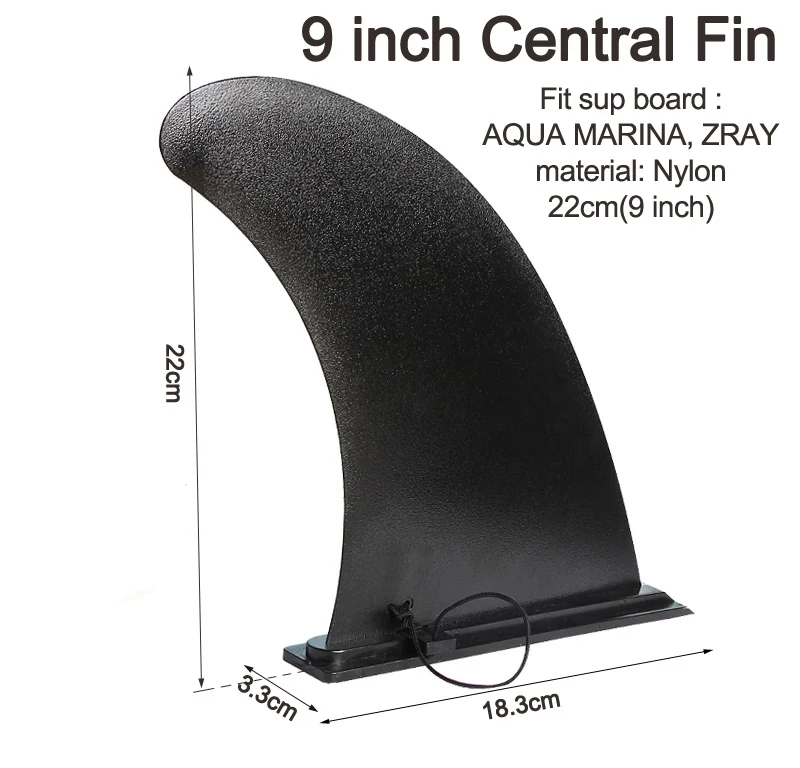 9 inch central fin Серфинга воды волны плавник SUP аксессуар stablizer stand up весло доска АКВА МАРИНА доска для серфинга слайд-в центральное ребро боковые плавники A05001 - Цвет: 9 inch central fin
