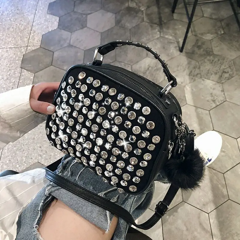 

women luxury leather handbag famous designer ladies shoulder hand bag 2020new girl clutch diamond bag sac main femme