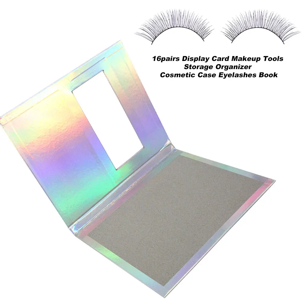 16 пар домашний дисплей карта образец каталог косметический чехол посылка лоток