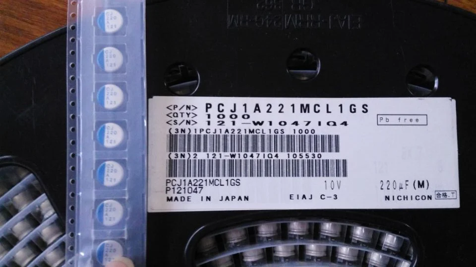 

Оригинальный новый 100% 10V220UF 8X7 SMD твердотельный конденсатор PCJ1A221MCL1GS (индуктор)