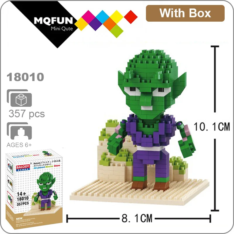 18010 With Box Balody аниме японский мультфильм Dragon Ball Z Супер Герои 3D конструкторные модели Фигурки строительные блоки кирпичи обучающие игрушки - Цвет: 18010 With Box