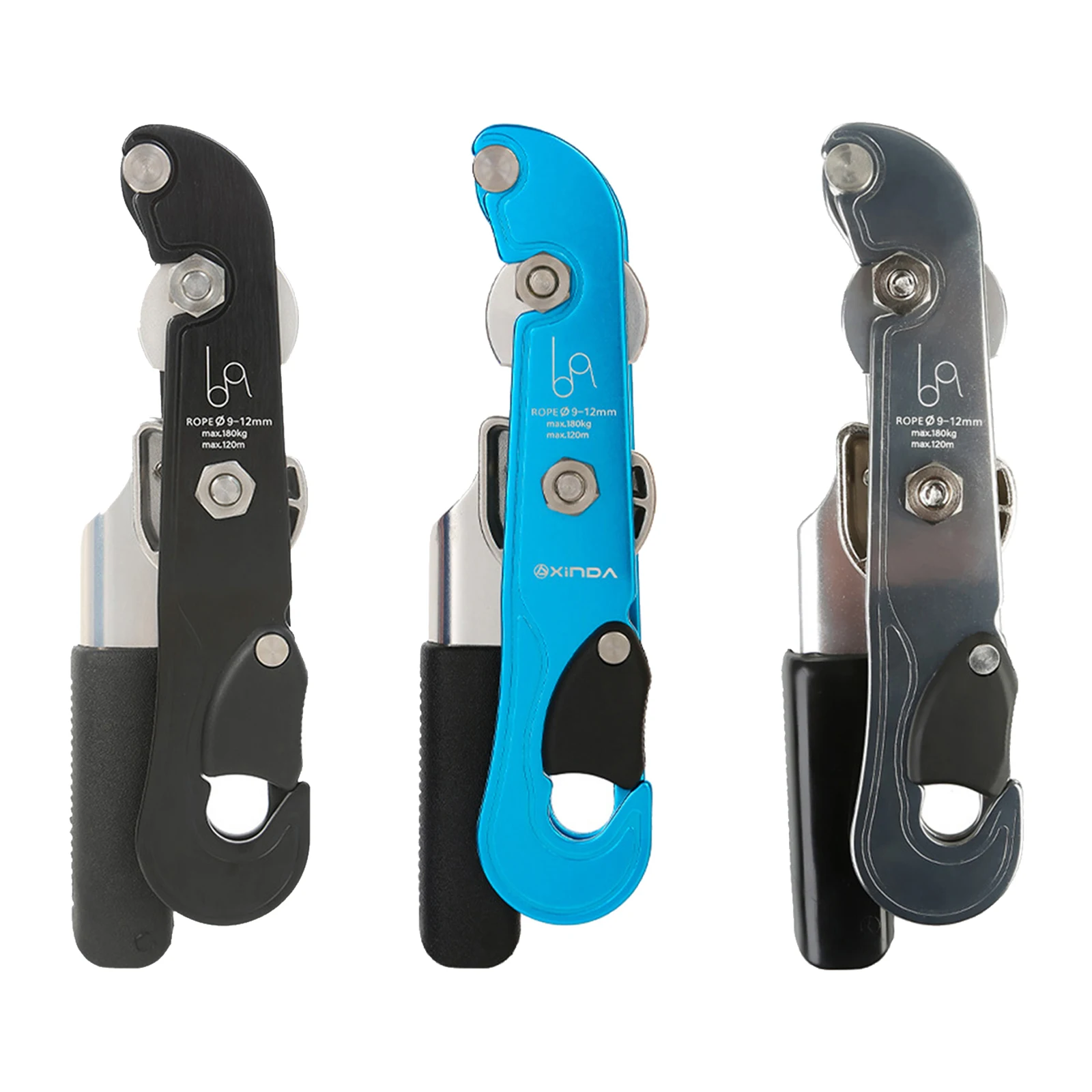 

Assisted Rock Climbing Gear Tree Caving Hand Control Descender Rappel Belay Device Equipment for Ropes 9-12mm