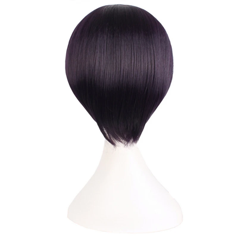 HAIRJOY синтетические волосы Короткий прямой парик для косплея Фиолетовый Синий блонд зеленый коричневый 6 цветов