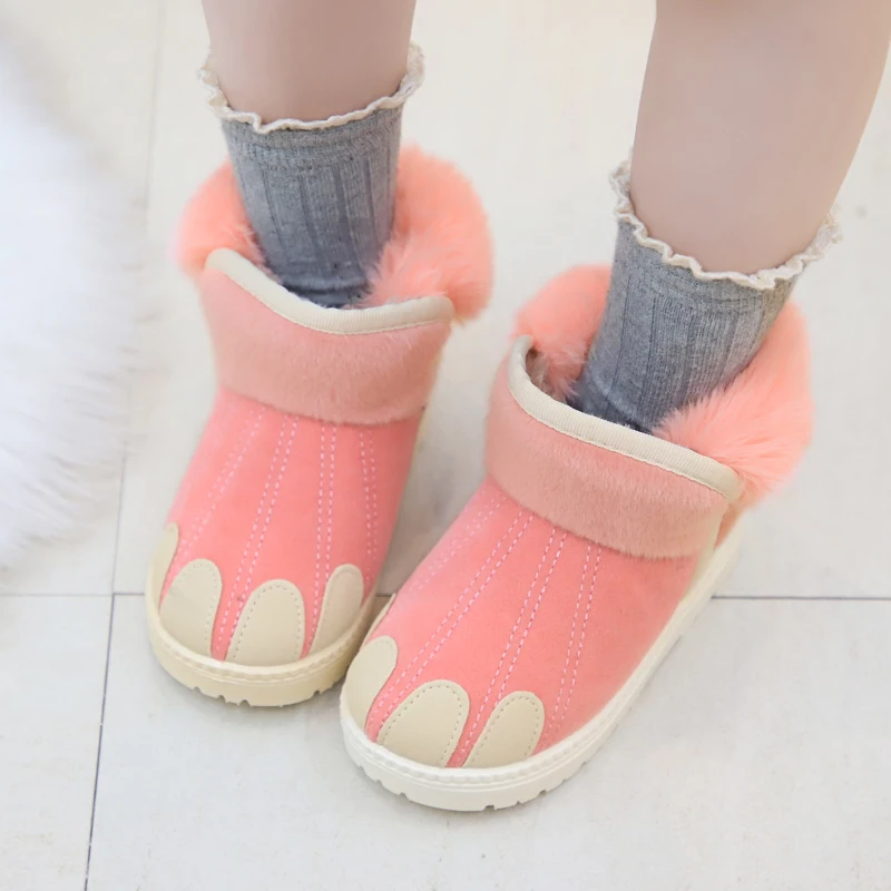 Фетровые ботинки коллекция 2019 года корейские зимние для девочек мальчиков