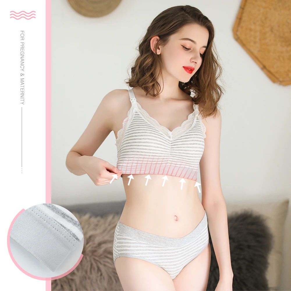 SLAIXIU Бюстгальтер для кормления размера плюс хлопок провисающие бюстгальтеры