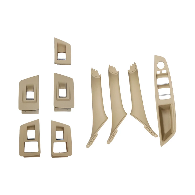 For BMW 5 Series F10 F18 520 523 525 528 530 Left Hand Driver Side Inside Door Pull Handle Panel Armrest Replacement 7 sets For BMW 5 Series F10 F18 520 523 525 528 530 Left Hand Driver Side Inside Door Pull Handle Panel Armrest Replacement 7 sets