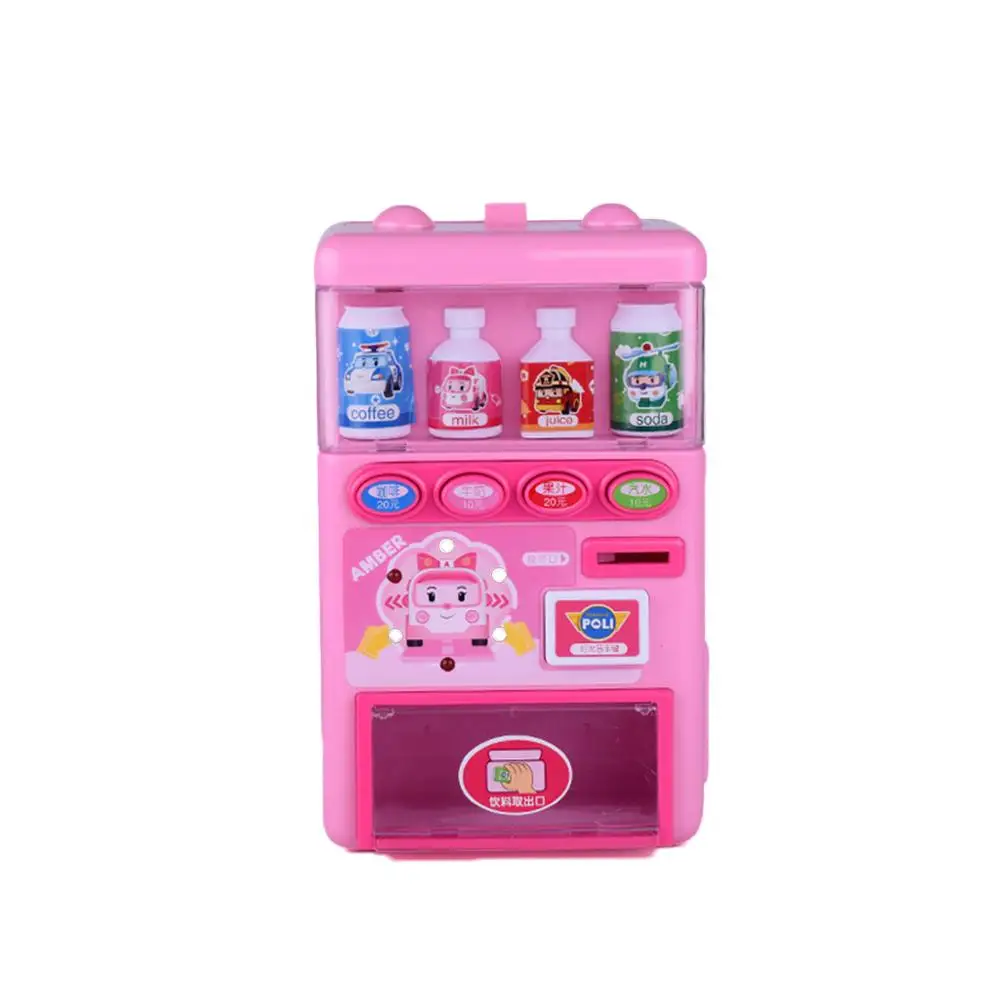 pink-L Детский игровой автомат, головоломка, торговый автомат для напитков, игрушка, игрушечный набор для детей - Цвет: pink-L