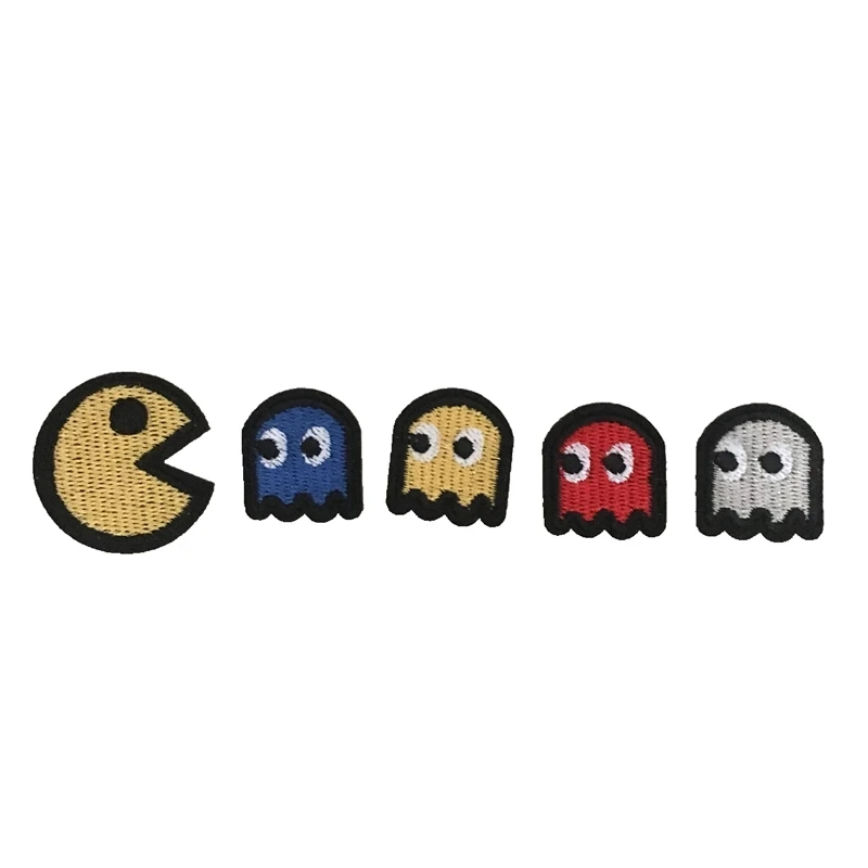 ЗАБАВНЫЕ РЕТРО-нашивки с вышивкой Pacman 4 s | Дом и сад