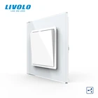 Панель Livolo из хрусталя, стандарт ЕС, роскошная, двухсторонний переключатель, клавиатура, клавиатура перекрестный переключатель