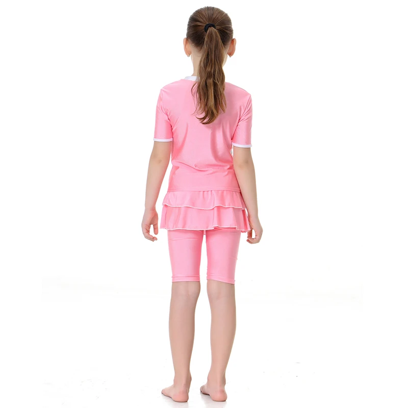 Детский купальник Мусульманский Исламский для девочек летний комплект из двух