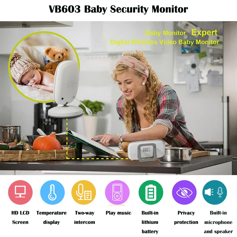 VB603 3 2 дюймов Цвет ЖК дисплей Экран дисплея Автоматическая Ночное видение