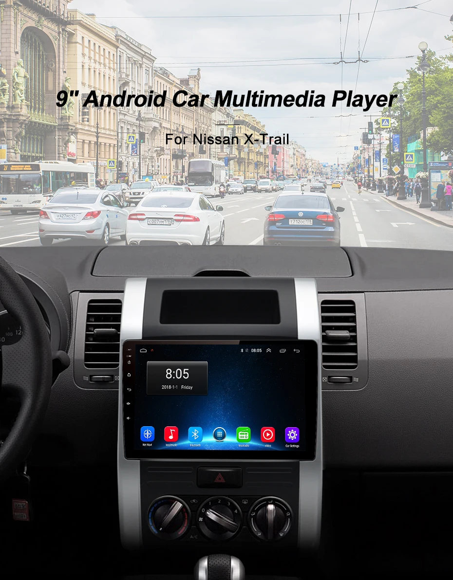Junsun 2 г+ 32 г Android 9,0 для Nissan X-Trail 2 T31 T32 XTrail 2 2007- автомобильный Радио Мультимедиа Видео плеер gps RDS 2 din dvd