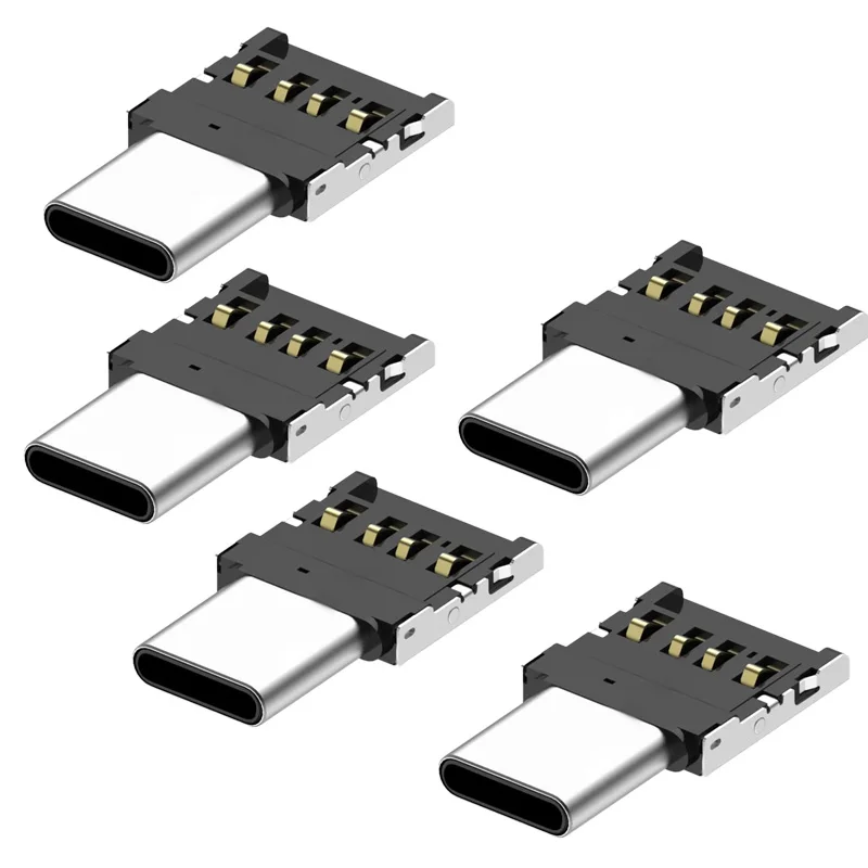 5 шт. ультра мини Type-C USB-C USB 2 0 OTG адаптер для сотового телефона планшета и кабель