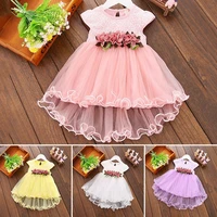 super cute baby girls clothes multi style summer floral dress princess party tulle flower dresses 0 3y tulle clothes