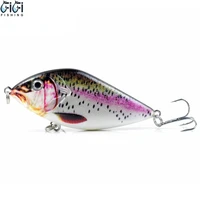 70mm 16g sinking jerkbait fishing lures professional wobbler fishing tackle accessories 10 colors 3d eyes sharp hooks pike shad