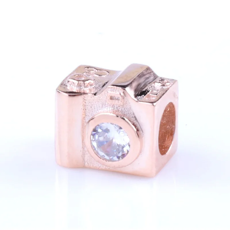 

Amas 100% Authentic S925 Sterling Silver Love Camera Beads Fit Original Bracelet Necklace Diy Jewelry