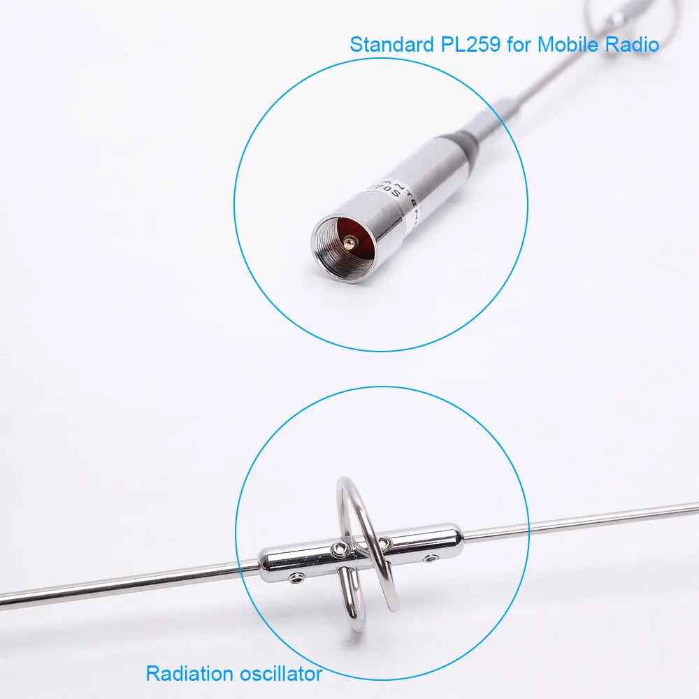 Внешняя антенна NAGOYA PL259 Двухдиапазонная рация UHF/VHF 144/430 МГц 150 Вт 2 15/дБи SL16/NL
