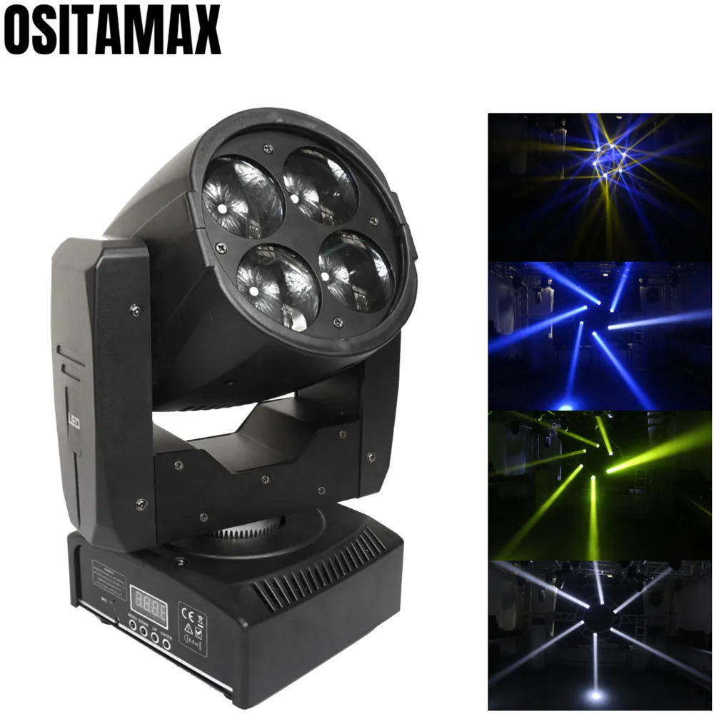 4x10 Вт миниатсветильник светодиодный луч с подвижной головкой светильник для