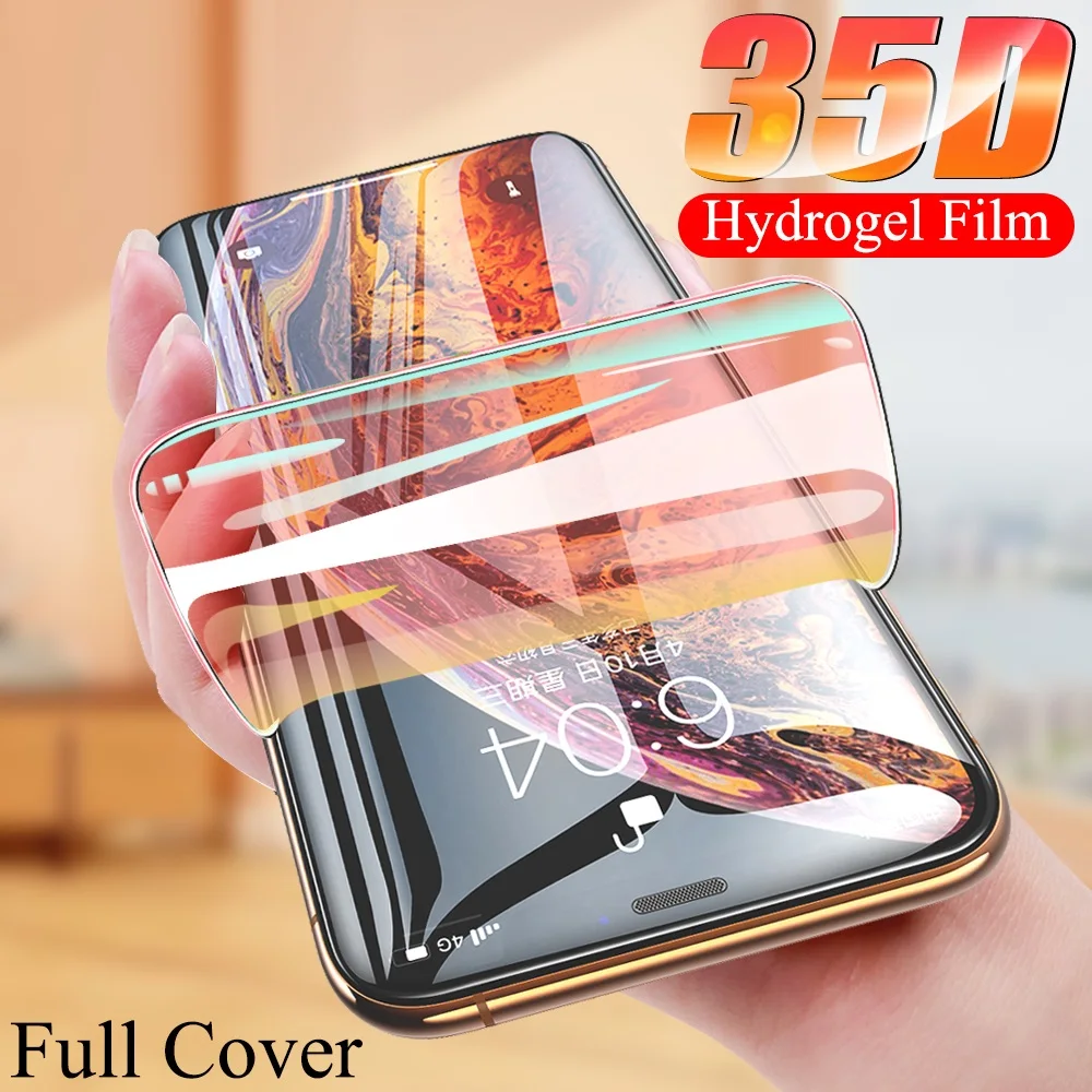 

Protective Hydrogel Film for iPhone SE 2020 8 7 6 6s Plus iPhone 11 12 13 Pro XS Max X XR (Not Glass) Screen Protector Film
