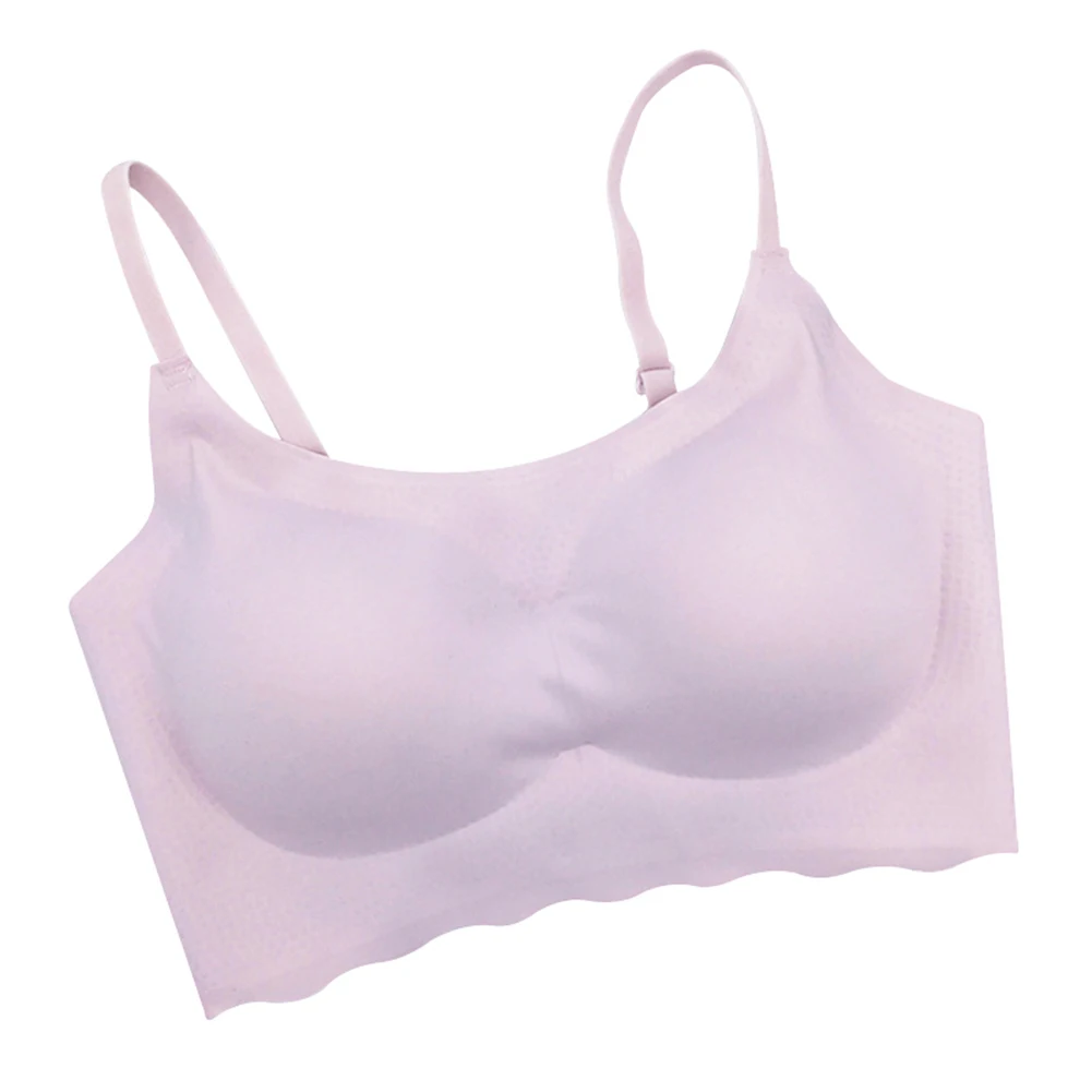 

Newly Seamless Padded Sports Bra Wire Free Sleeping Bra with Adjustable Elastic Straps FIF66