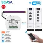 Умный выключатель для штор SEAYA WiFi Tuya Smart Life RF433, выключатель для штор с дистанционным управлением для электрических роликовых жалюзи, модуль Google Home Alexa Smart Home