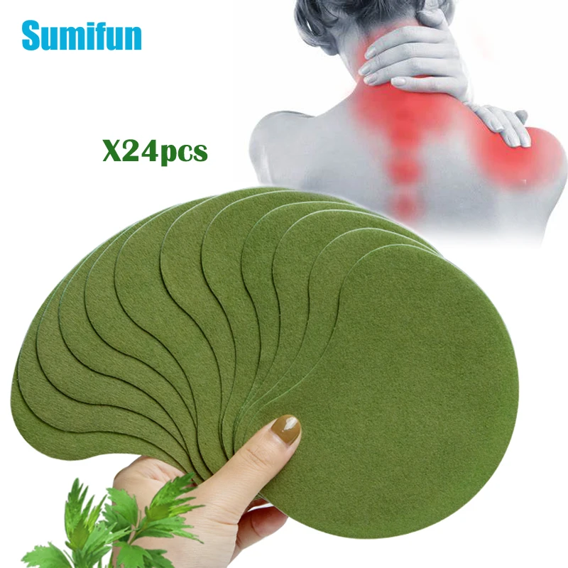 

24pcs Wormwood Patches Cervical Joint Medical Plaster Rheumatic Arthritis Pain Relieving Sticker Shoulder Neck Patch Massage