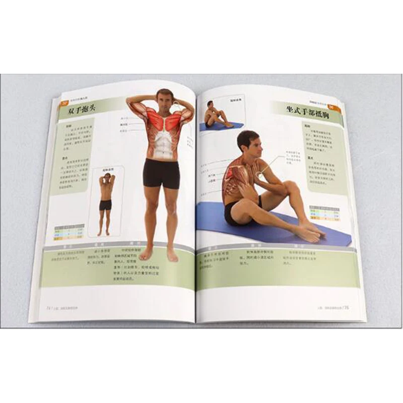 2/шт. Мышечная силовая тренировка + Растяжка цветная карта упражнения фитнес