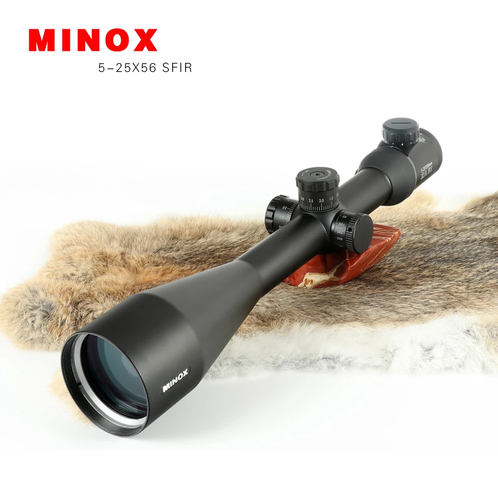Охотничий MINOX ZA 5i HD 5-25x56 SFIR оптические прицелы с подсветкой Стекло травленая сетка боковая параллакса башенки Блокировка сброса съемки прицел