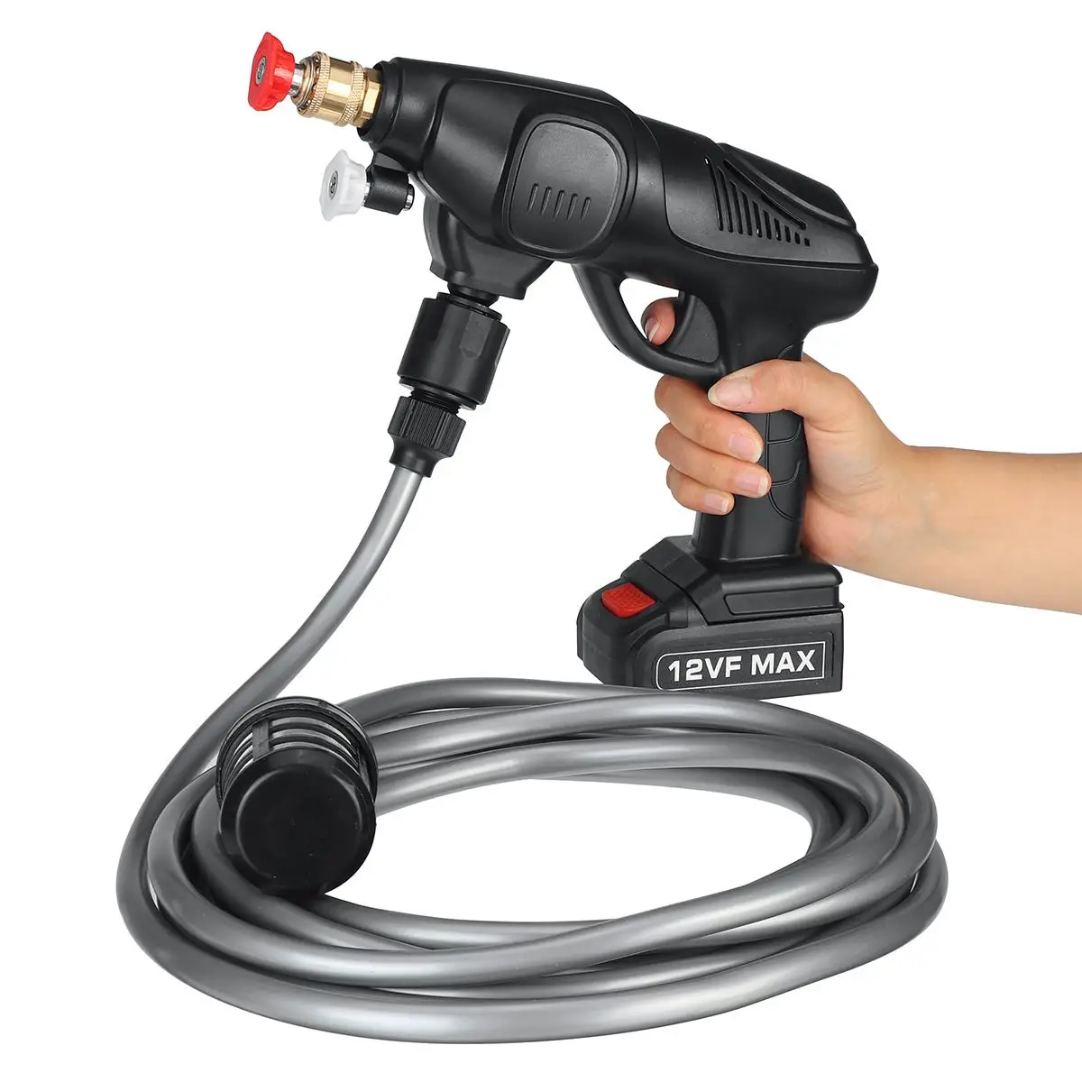 

12VF Cigarette Lighter Wire Type Car Washer Gun Spray 22Bar 319PSI High Pressure Water Foam Sprayer Clening Machine with Nozzle