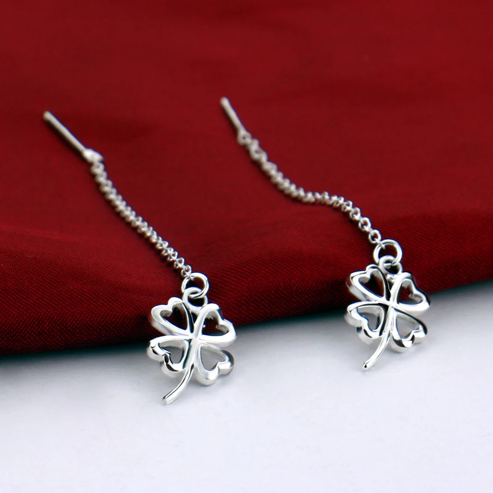 Минималистичные женские 925 стерлингового серебра серьги-гвоздики в виде