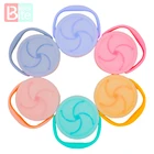 Детские Чашки для кормления, детская силиконовая чашка для кормления с защитой от протекания, Женская портативная силиконовая Мягкая крышка без бисфенола А, 6 цветов