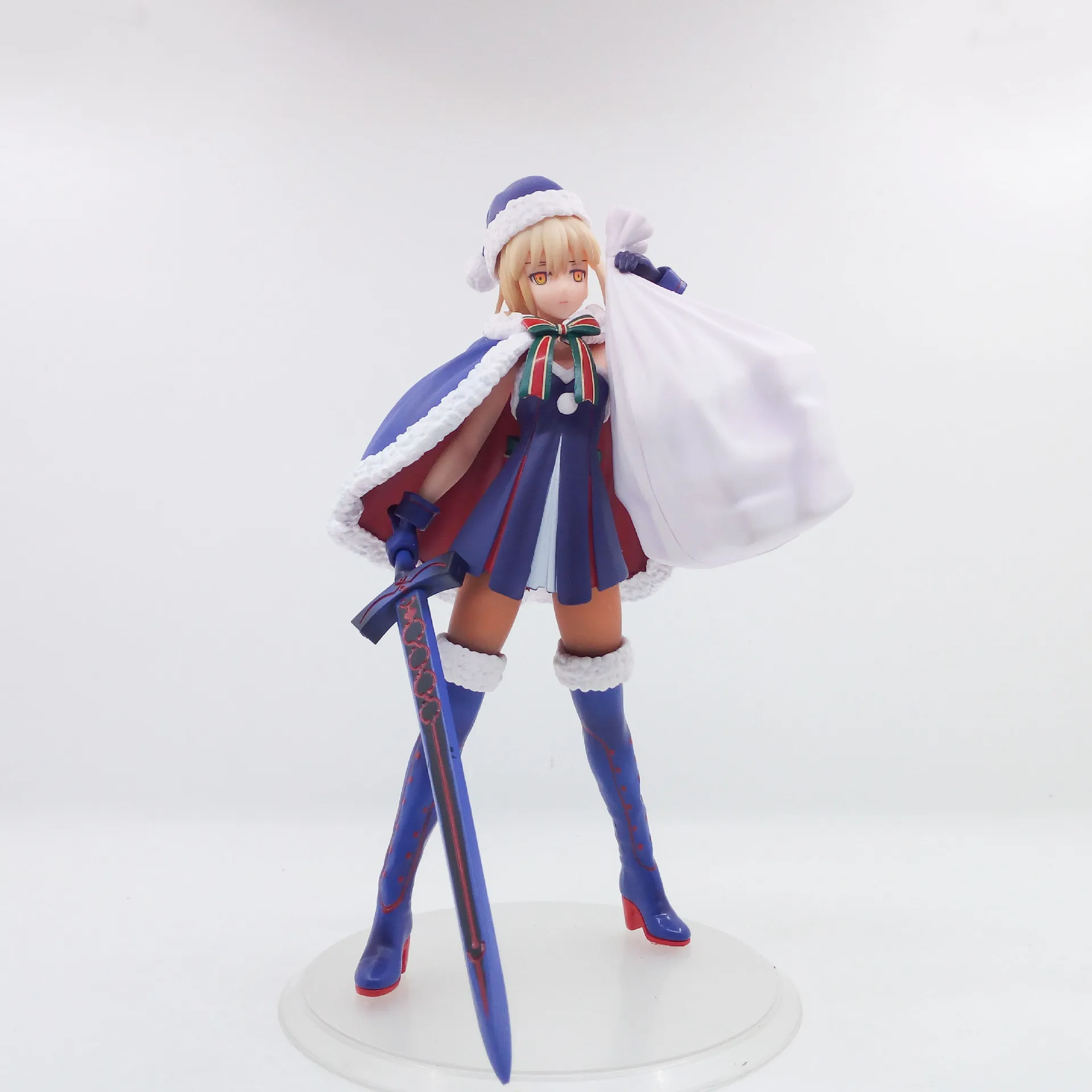 23 см Новинка, лидер продаж, аниме Fate/stay Night Grand Order Saber Arturia Pendragon, Рождественская ПВХ фигурка, коллекция моделей, Подарочная кукла - Цвет: no box