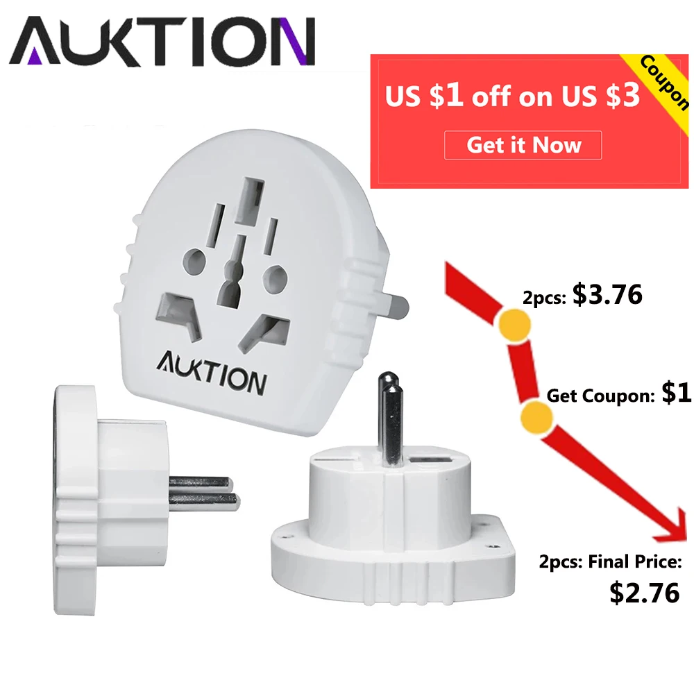 Новейшее обновление версии Auktion 16A 250V адаптер-переходник с универсальная