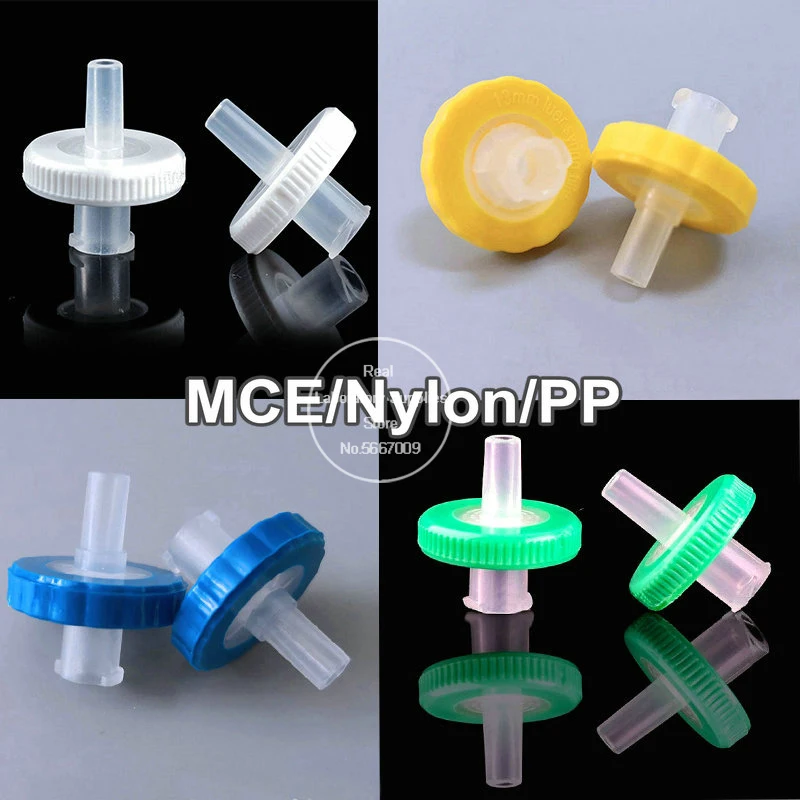 100 шт./пакет лабораторный одноразовый пластиковый шприцевой фильтр 13 мм 25 с