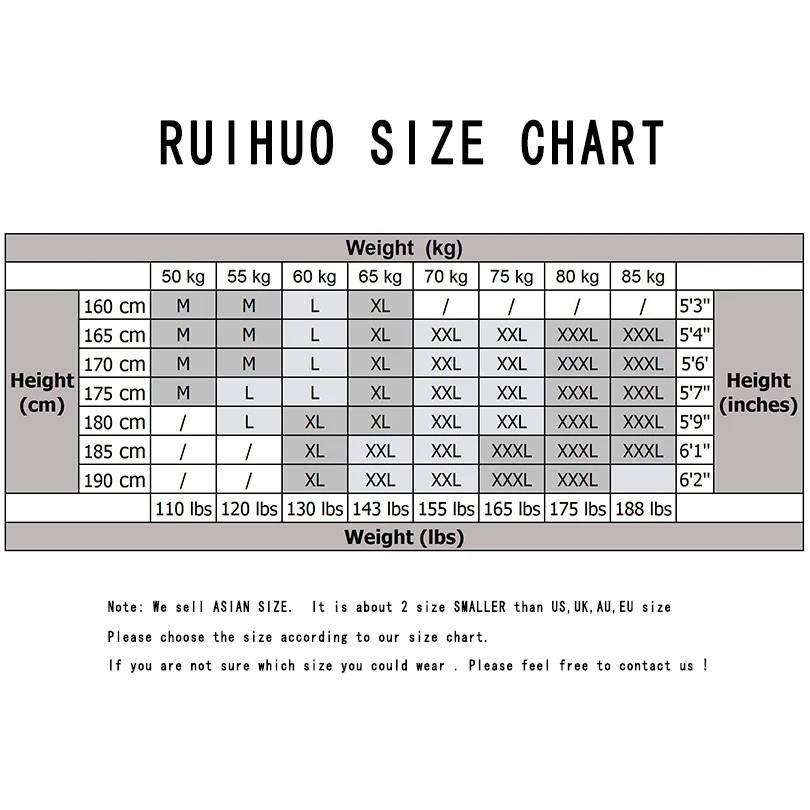Рубашка RUIHUO мужская с длинными рукавами приталенная хлопковая Повседневная