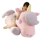 Супергигантский Единорог, плюшевая игрушка, Набивная игрушка большого размера для катания на Единороге, набивная кукла, летающая лошадь, сюрприз, подарок для девочки на день рождения, 1,8 м