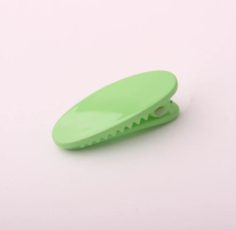 Детские заколки для волос яркие однотонные из экологичного пластика девочек