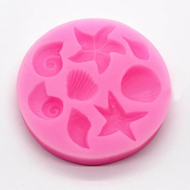 Ракушка Морская звезда Силиконовые ремесла форма печенье конфеты шоколадный