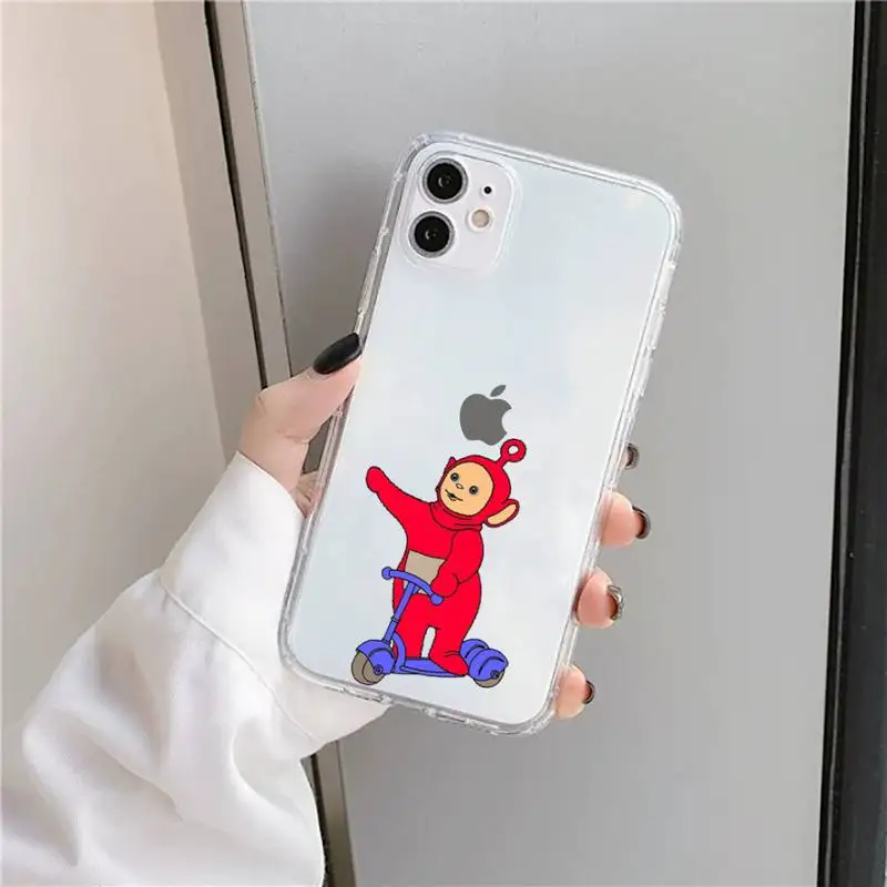 

Teletubbies Phone Case Transparent soft For iphone 5 5s 5c se 6 6s 7 8 11 12 plus mini x xs xr pro max