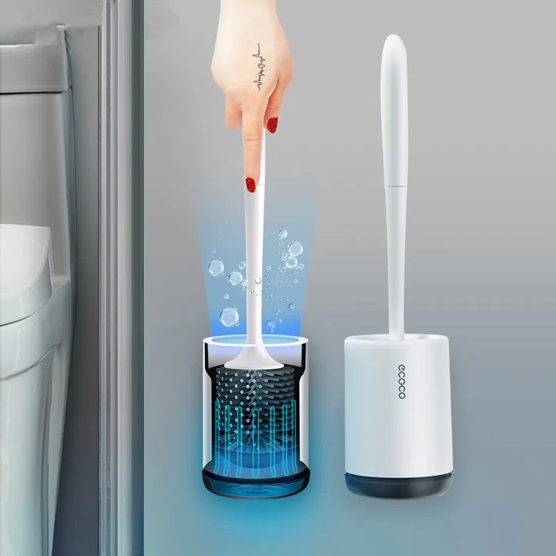 

ONEUP TPR Toilet Brush Rubber Head Holder Cleaning Brush For Toilet Wall Hanging Household Floor Cleaning Bathroom Accessories