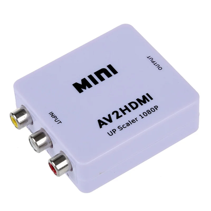 Композитный преобразователь видео в HDMI Mini AV CVBS со шкалой до 1080P|Конвертеры