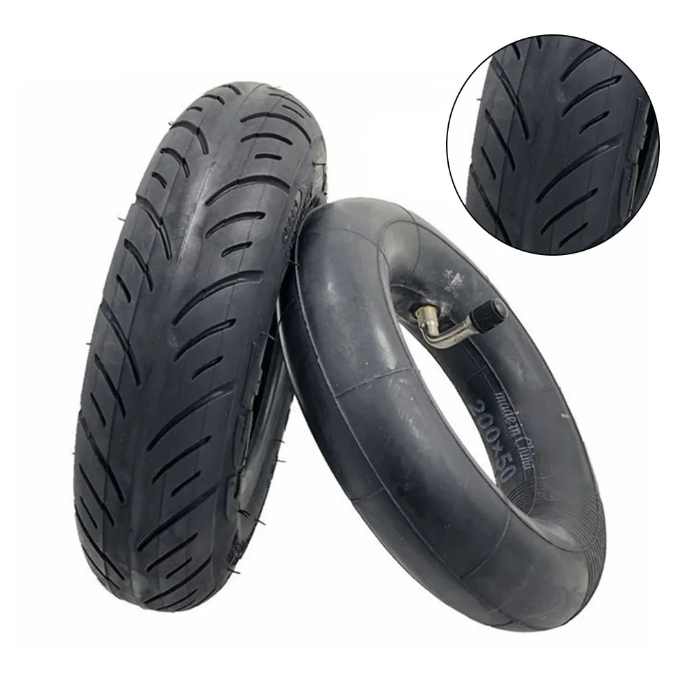 

200x50 Inner + Outer Tires 8\"x2\" Abrasion Resistant Accessories Black Electric Scooter Pneumatic Useful Practical