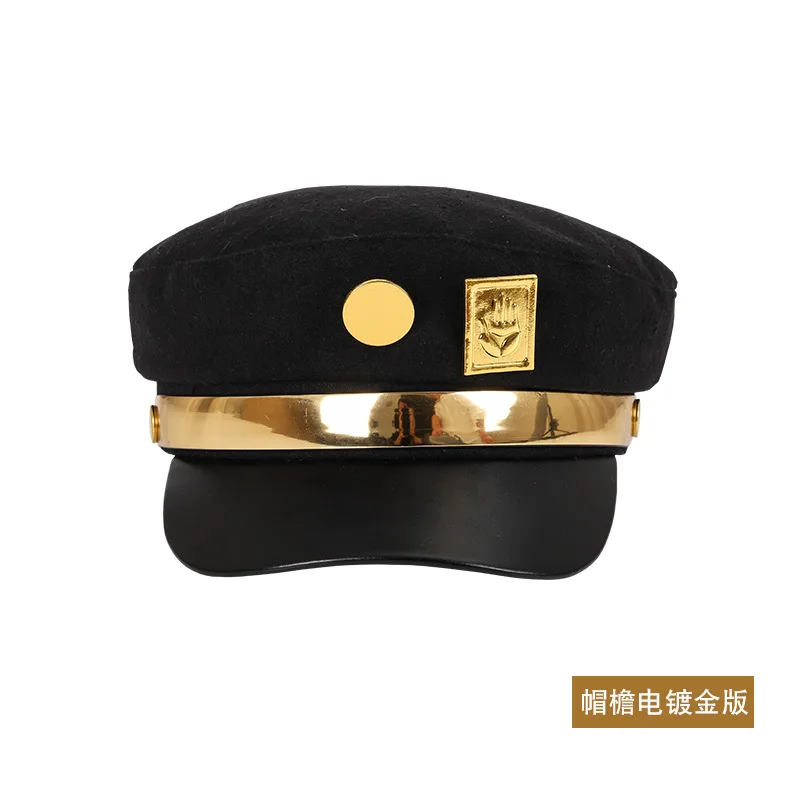 Women's Men's Caps For Men Hats For Beret Women Anime Personality All-match Student Hat Peaky Blinders Cosplay Metal Badge