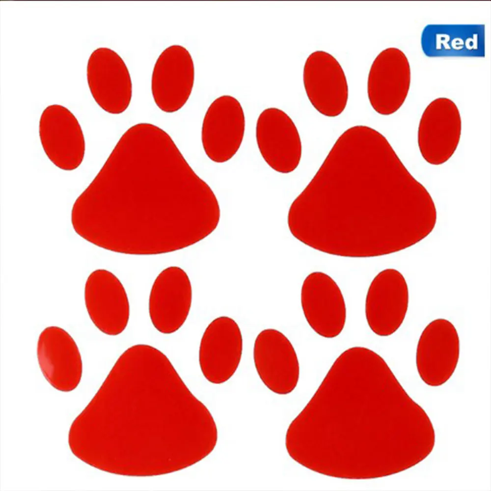 Крутая наклейка на автомобиль дизайн лапы 3D Животные Собака Кошка медведь