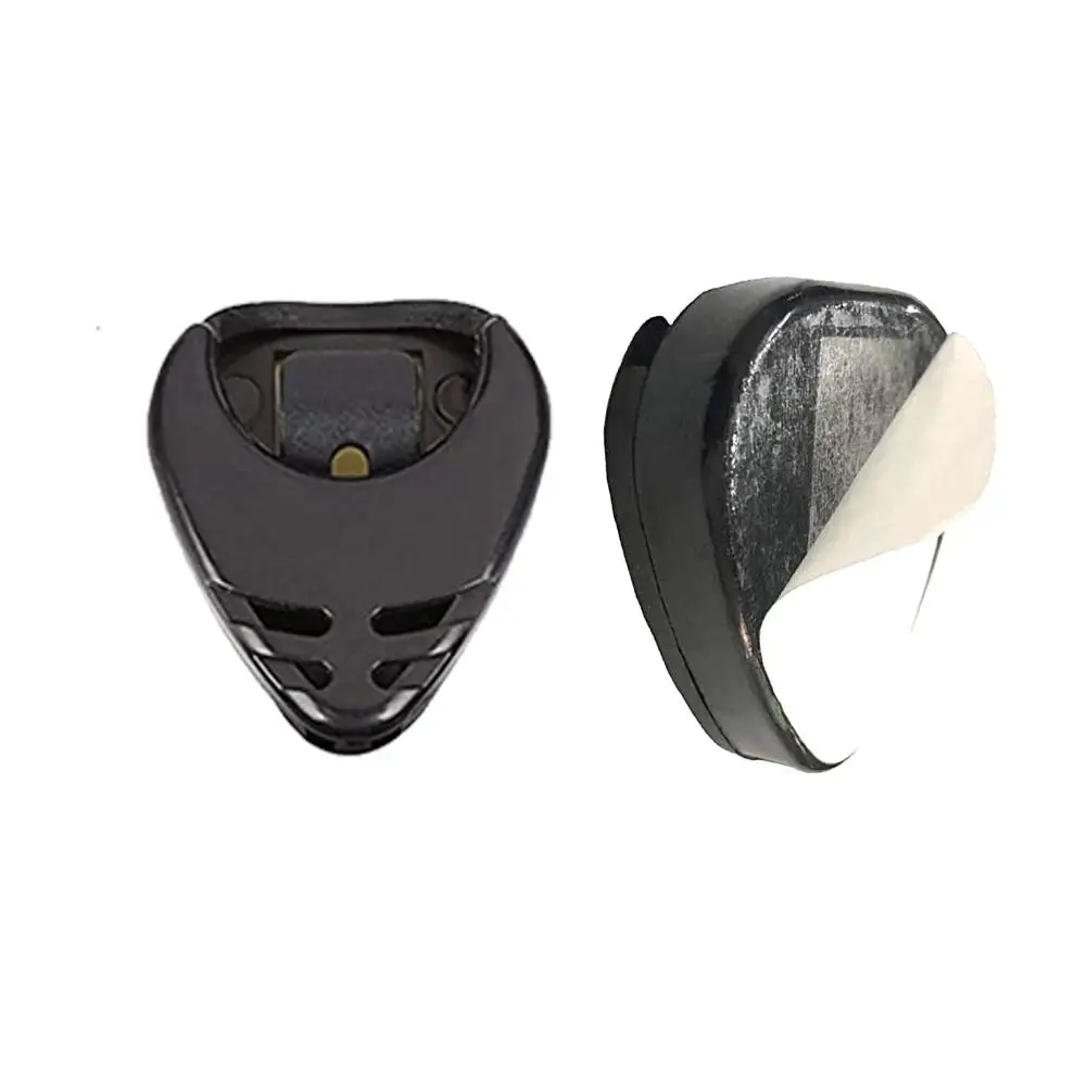 10Pcs Guitar Picks & Guitar Pick Holder Set for Acoustic Guitar Electric Guitar Bass Ukulele Stick-on Holder  Random Color