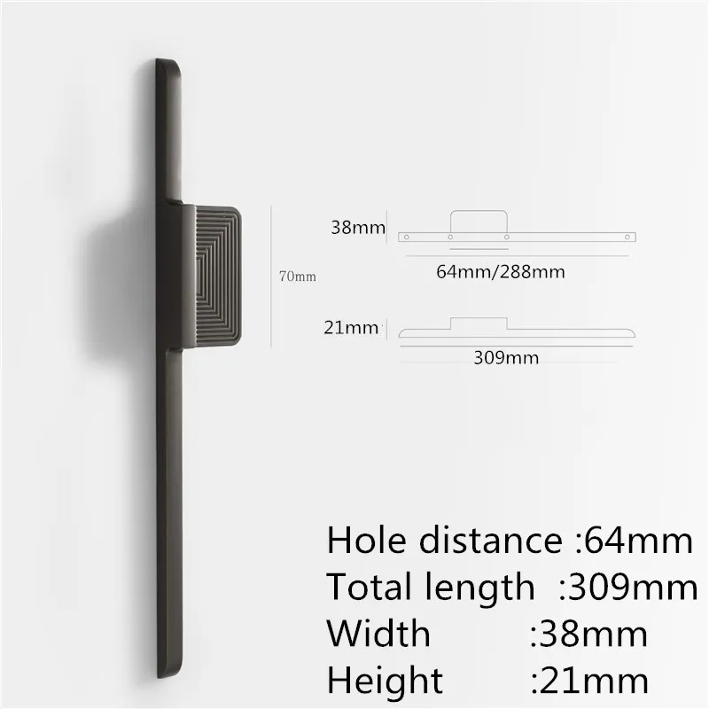 

Ручки для шкафов Pannlart, медные матовые, цинковый сплав