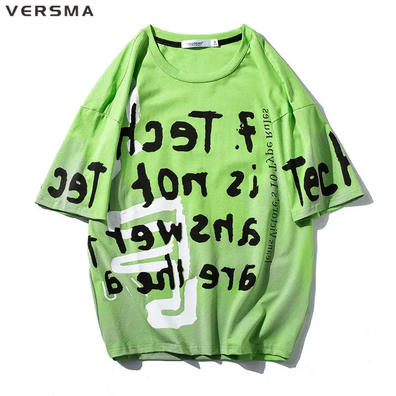 

VERSMA в Корейском стиле поп Одежда для мальчиков-подростков; Одежда для девочек; Топы с короткими рукавами летние футболки, повседневные брюк...